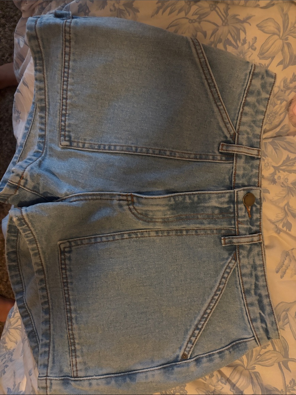 Billabong Light Blue High-Rise Denim Shorts